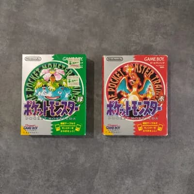 Pokemon Red + Pokemon Green Gameboy [CUSTOM ORDER]